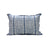 Decorative pillow with blue and white pattern 